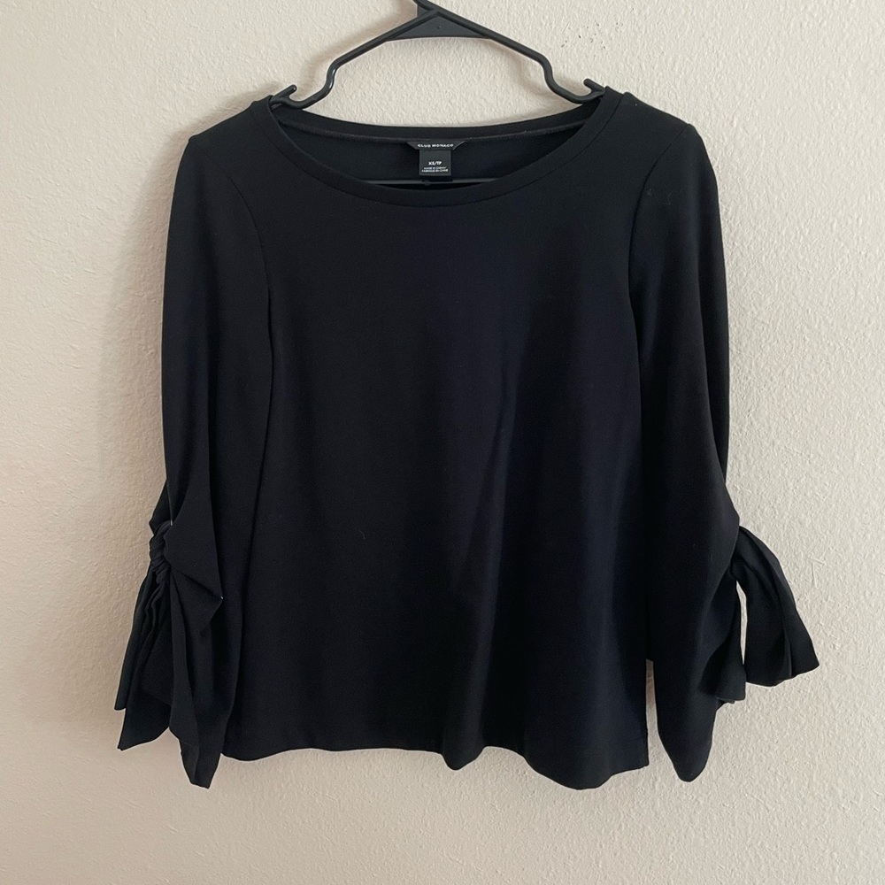 Club Monaco shirt with bow detail on sleeve